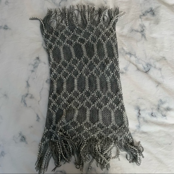 Britt's Knits Accessories - Grey Knit  Infinity Scarf
